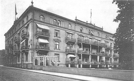 Parkhotel an der Kurstraße im Jahre 1911